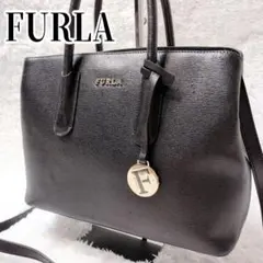 FURLA フルラ テッサ 2way サフィアーノ レザー チャーム ショルダー