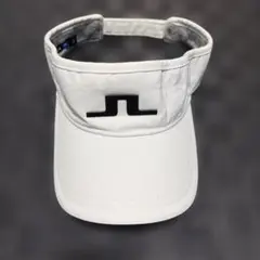 jリンドバーグ ホワイト バイザー ロゴ入り