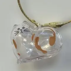 けだまだま風キーホルダー　キーホルダー　猫　猫の毛収納ボトル
