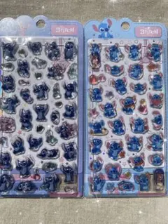 海外正規品★スティッチ 3Dクリスタルドロップシール★2枚セット