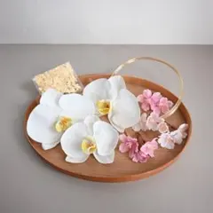 【胡蝶蘭と桜、水引と金箔】髪飾り 卒業式 結婚式 和装 ヘッドドレス　袴　成人式