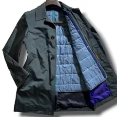 【極美品】ポールスミス ステンカラーコート ダウンライナー付 ダークグリーン S