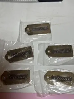 COACH メタルタグ チャーム 5個セット パーツ