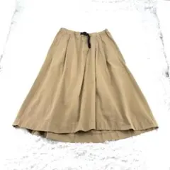 【レディース】GRAMICCI フレアスカート ロング ベージュ Lのサムネイル