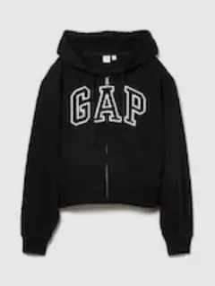 GAP ブラック クロップドパーカー