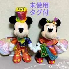 ディズニー　 40周年　ミッキー　ミニー　ぬいぐるみバッジ　未使用