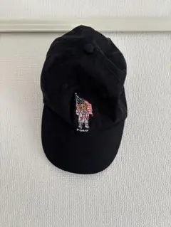 Polo 宇宙飛行士刺繍キャップ 黒