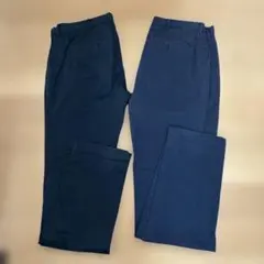 UNIQLO ネイビー とブラック　 チノパン 2本セット