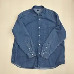 ユニクロ　デニムシャツ XXL ボタンダウン