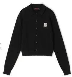 新品未使用品　CABAN キャバン　コットンカシミヤ パールロゴポロカーディガン