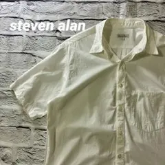 steven alan 逆さシーム半袖シャツ Lサイズ ホワイト　日本製のサムネイル
