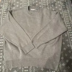 【美品】GU スウェットライクニットオーバーサイズプルオーバー Lサイズ