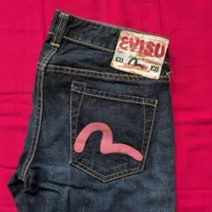 EVISU ダークデニム ストレートデニム - メルカリ