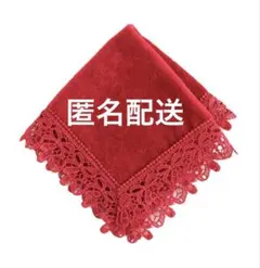 【新品未使用】近沢レース タオルハンカチ 赤い靴 横浜限定 ハンカチ 赤 レッドのサムネイル