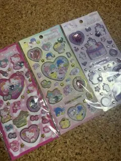 キラキラジュエルシールサンリオ　3枚セット