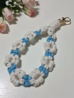 マクラメ　ハンドメイドストラップ