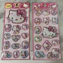ハローキティ ウォーターシール 立体シール 2枚セット