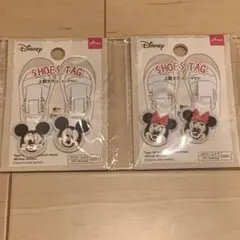 新品　ミッキー　ミニー　うわぐつタグ　2点　ディズニー