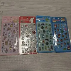 正規品　ディズニー　PUKUPUKUSEAL ぷくぷくシール　4枚