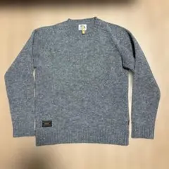 WTAPS ダブルタップス　ラグラン クルーネック ニット セーター グレー