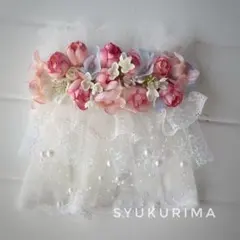 甘ロリ　姫ロリ　お花畑のアクセサリー　コサージュ　ヘッドドレス