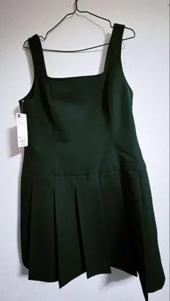 GU ローウエストプリーツジャンパードレス ワンピース XLサイズ