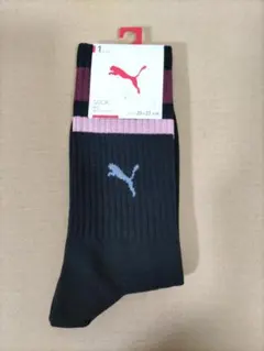 【新品ソックス】Puma Lサイズ（25-27 cm) 黒/ピンク/紫