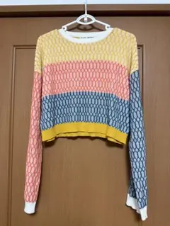 TINA:JOJUN カラフルクロップドセーターのサムネイル