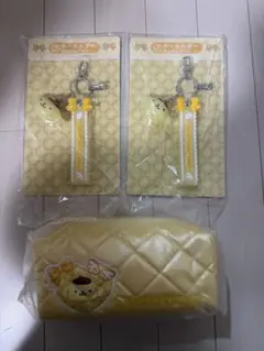 サンリオキャラクターズ当たりくじ ポーチ・キーホルダー ポムポムプリンver.