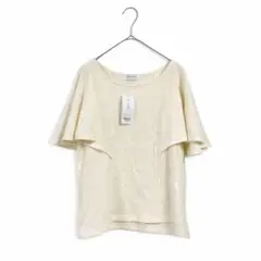 176⑨, 新品 ワッフルカットソー フレア袖 Mのサムネイル