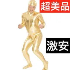 超金全身タイツ 美品ゴールド金ハロウィン ピュア L サイズ[PURE]