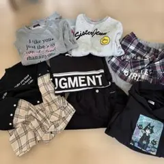 【まとめ売り】ALGYフーディJenniトレーナー、Lovetoxicボトム他