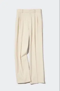 ユニクロ タックワイドパンツ ツータック ストレート S