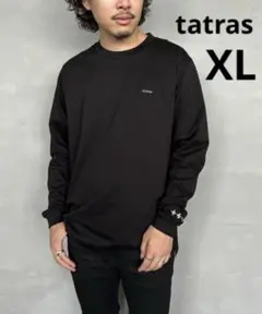 タトラス コットン ロングTシャツ 01 170/88A ブラック 中古・古着通販】TATRAS (タトラス) ブランドロゴ ロング