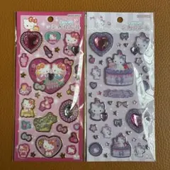【国内正規品】キラキラジュエルシール サンリオ キティ 2枚セット
