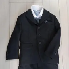 【110サイズ】 フォーマルスーツ 男の子　黒 七五三　卒園式　結婚式　イベント