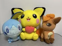 ぬいぐるみ　3個セット　ピチュー　ロコン　メッソン
