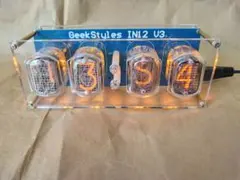 h*e様 ニキシー管時計 IN-12 4球　完成品　ケース入りのサムネイル
