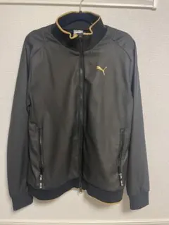 PUMA ジップアップジャケット M 黒/金
