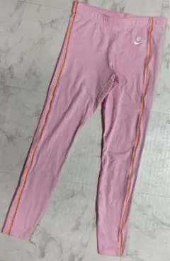 NIKE レギンス ピンク オレンジ ライン レア　S