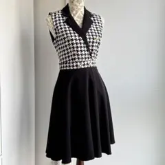 【美品】RINASCIMENTO ワンピース パーティー キャバドレス 白黒