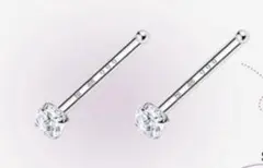 999純銀 養耳ピアス 12mm 5本セット S999刻印 シルバー ピアス