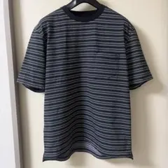【LIFE & WORK】Tシャツ　[タフ Tee]　ボーダー　黒のサムネイル