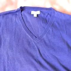 【新品】Gap リネン Vネックセーター XL 紫