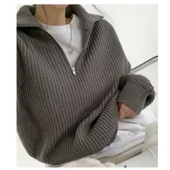 レディース 長袖 トップス グレー