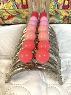 パステルカラー大アメ玉　シルバー10.5cmがま口口金