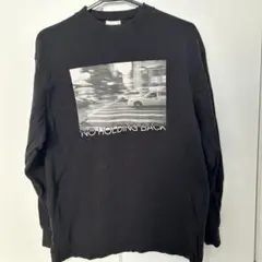 GU ジーユー グラフィック長袖Tシャツ ブラック Mサイズ