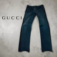 希少【archive】GUCCI★チノパン★M★スキニー★サイドライン★ネイビーのサムネイル