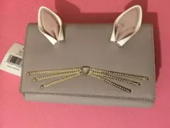 新品katespadeケイトスペード財布ショルダー型バッグ ウサギ