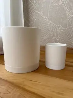 植木鉢 プラスチックプランター 2個セット受け皿付き